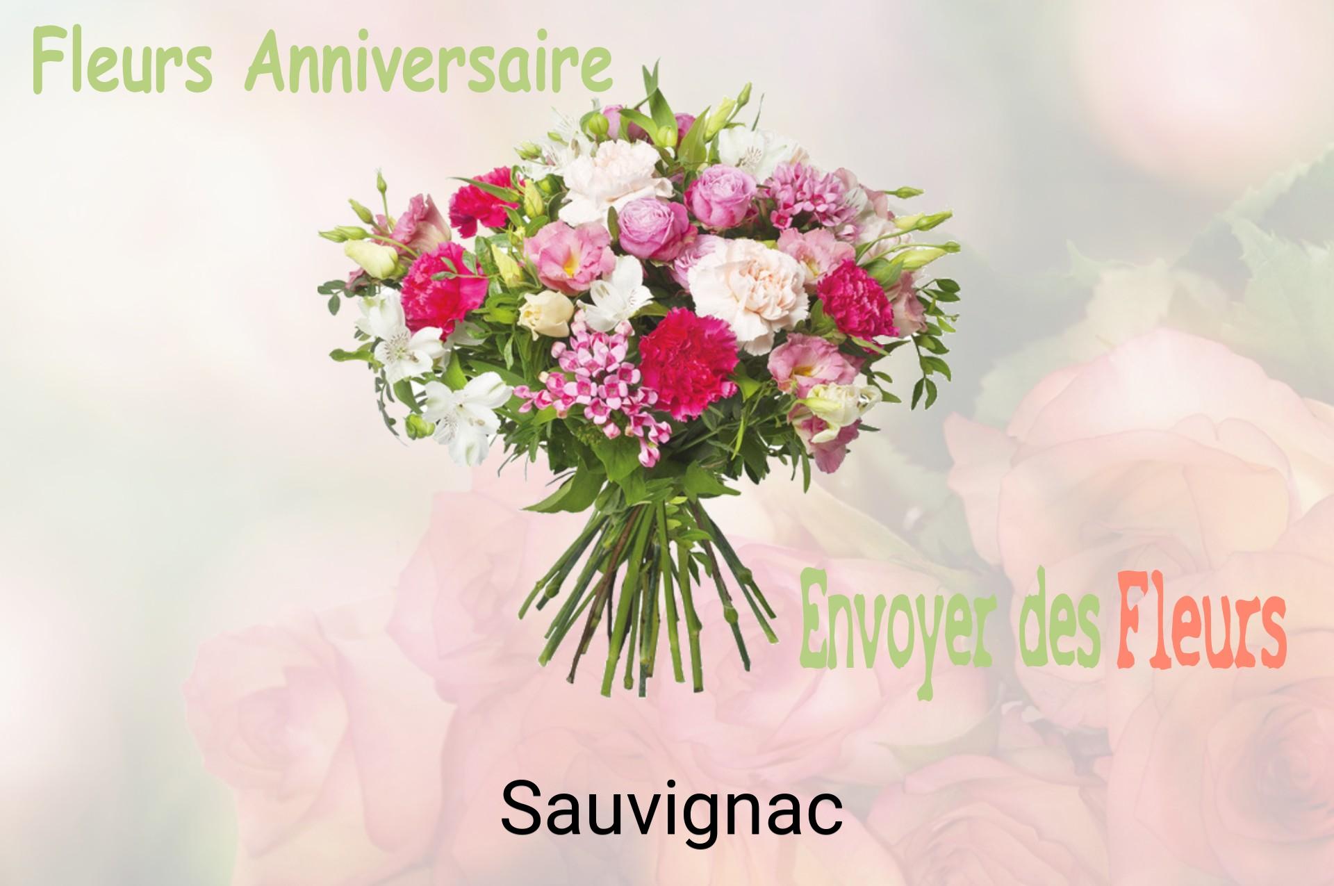 Bouquet de fleurs d’anniversaire livré à Sauvignac